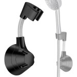 Support de douche � main support de douche r�glable � 360� support de pommeau de douche sans per�age ...