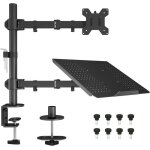 Support ecran pc avec plateau pour ordinateur portable pour moniteurs 13 - 27 pouces et ordinateur portable ... Support ecran pc avec plateau pour ordinateur portable pour moniteurs 13 - 27 pouces et ordinateur portable ...