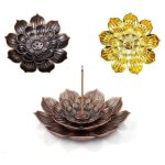 Supports encens lotus 3pcs brleur encens bton vintage dcoration zen diffuse parfum doux ambiance relaxante ...