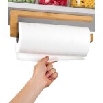 Support essuie - tout - porte - sopalin adh�sif en bois de bambou fscfixation solidemontage rapide sans ...