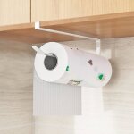 Support essuie - tout - porte - sopalin sans per�agesupport adh�sif blancpour cuisine et salle de bain ...