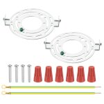 Support fixation plafonnier sourcing map 2 kits 115mm universel barre transversale lumire ronde avec ...