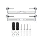 Support de fixation pour luminaires sourcing map 2 kits 85mm plaque plafonnier universel acier pour suspension ...