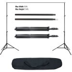 Support de fond 2 x 3m en kit pour studio photo avec étui de transport Support de fond 2 x 3m en kit pour studio photo avec étui de transport