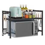 Support de four  micro - ondes extensible etagere rangement cuisine four  micro ondes multifonction ...