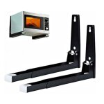 Support de four � micro - ondes support mural en acier inoxydable pliables r�glables pour cuisine � domicileav ...