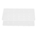 Support � g�teau rectangulaire � 2 couches avec trou support de sucettes acrylique portable pour anniversaire ...