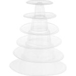 Support de g�teau tour de macaron rond 6 couches pr�sentoir pour f�te mariage