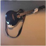 Support guitare main 3d murale robuste toutes tailles forme main blanc d�co
