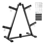 Support dhaltres avec capacit de charge 136 kg - vevor - rack de rangement pour disques des poids de ...