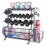 Support dhalt�res support de rangement � domicile pour kettlebell tapis de yoga equipement dentra�nement ...