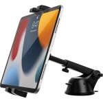 Support ipad voiture tableau de bord ventouse universel fixation tablette vehicule avant avec bras r�glable ...