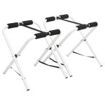 Support de kayak pliable - vidaxl - 2 pi�ces - 70 kg - aluminium - noir et argent� - 425 x 40 x 43 cm ...