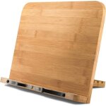 Support de livre de cuisine pliable en bambou avec 6 hauteurs rglables porte livre support tablette ...