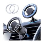 Support magnetique telephone voiture compatible magsafe aimant t�l�phone voiture [2 en 1] universel porte ...
