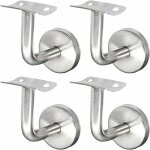 Support main courante inox 304 pour rampe escalier support mural rampe bois argent (4 pices)