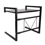 Support de micro - ondes extensible facile � monter en acier inoxydable pour rangement de cusine - errolves ...