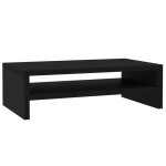Support de moniteur banc tv meuble de rangement noir 42 x 24 x 13 cm bois dingnierie chy50789461