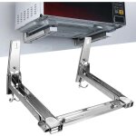 Support mural extensible pour four � micro - ondes en acier inoxydable odipie