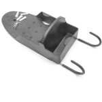 Support mural pour fer et planche � repasser noir - solide et pratique qui permet un gain de place