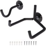 Support mural pour guitare - métal noir - fixation robuste - design moderne - installation facile Support mural pour guitare - métal noir - fixation robuste - design moderne - installation facile