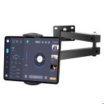 Support mural pour tablette - rotatif � 360� - r�tractable - 10 � 45 cm - pour t�l�phone portable de ...
