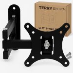 Support mural tv adapt aux moniteurs plats / incurvs de 10  26 pouces et aux tv jusqu 15 kg vesa ...