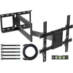 Support mural tv - extra longue port�e 850mm - �crans 32 � 70 pouces - inclinable et rotatif - max 60 ...