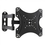 Support mural tv fixationsur bras rotatif orientable et inclinable pour crans plats 14  43 vesa 100x100mm ...