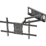 Support mural tv longue portepivotant inclinable et extensible pour tlviseurs plats et incurvs de ...