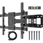 Support mural tv pour tlvision plat et incurv lcd led 32 - 84 pouces jusqu 60kgsupport tv mural orientable ...