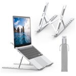 Support d?ordinateur portable en aluminium ? taille ajustable pliable antid�rapant pour pc & mac 11 � ...