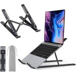 Support ordinateur portable bureau en aluminium - support laptop  7 niveaux rglables compatible avec ...