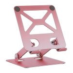 Support pour ordinateur portable - ulisem - rglable - rotatif - multifonction - or rose