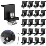 Supports de panneaux solaires 20 pi�ces fixations 30 mm kit de montage pour rails pv avec cl� hexagonale ...