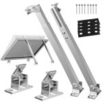 Support panneaux solaires r�glable 15 - 30� kit pinces de bord montage aluminium acier inox toiture sol ...