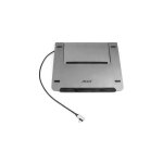 Support pc portable avec station daccueil intégrée 5 en1 gris Support pc portable avec station daccueil intégrée 5 en1 gris