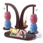 Support pelote de laine en bois d�vidoir de laine avec porte - t�l�phone support magn�tique multifonction ...