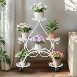 Support pour plantes à 4 niveaux en métal - Étagère à fleurs - pour salon chambre jardin 73. 5x30. 5x84. ... Support pour plantes à 4 niveaux en métal - Étagère à fleurs - pour salon chambre jardin 73. 5x30. 5x84. ...