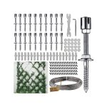 Support pour plante grimpante - ulisem - inox - kit complet - corde 3mm - longueur 30m