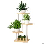 Support de plante en mtal bois multiple tagre  fleurs support de pots fleurs interieur dcoratif ...