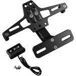 Support de plaque dimmatriculation universel � led pour moto �liminateur de garde - boue pour mt01 mt03 ...