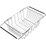 Support de plaque �gouttoir � vaisselle en acier inoxydablepanier de support de s�chage extensible ustensiles ...