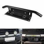 Support plaque immatriculation pare - buffle pour montage barre lumineuse led phare de travail universelle ...
