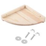 Support de plate - forme dangle en bois pour perroquet hamster chinchilla petit accessoire de cage pour ...