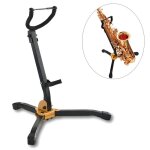 Support pliable pour saxophone alto tnor rglable base triangulaire en mtal