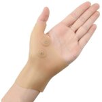 Support de poignet de pouce (paquet de 2) gant sans doigts en gel �lastique pour soulager la douleur ...