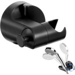Support de pommeau de douche � ventouse sans per�age - r�glable � 360� - universel - installation rapide ...