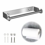 Support pour porte papier cuisine essuie tout en acier inoxydable derouleur essuie tout distributeur ...