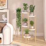 Support pot de fleurs en bambou - Étagères plantes intérieur - porte plantes pour balcon salon jardin ... Support pot de fleurs en bambou - Étagères plantes intérieur - porte plantes pour balcon salon jardin ...